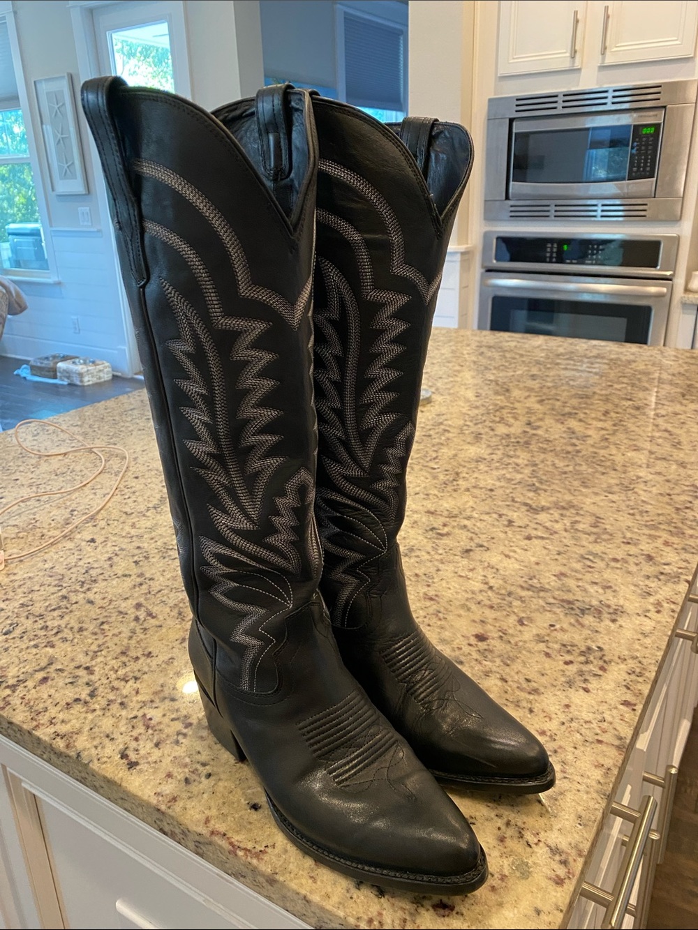 Tecovas Black Tall Western Riding Boots